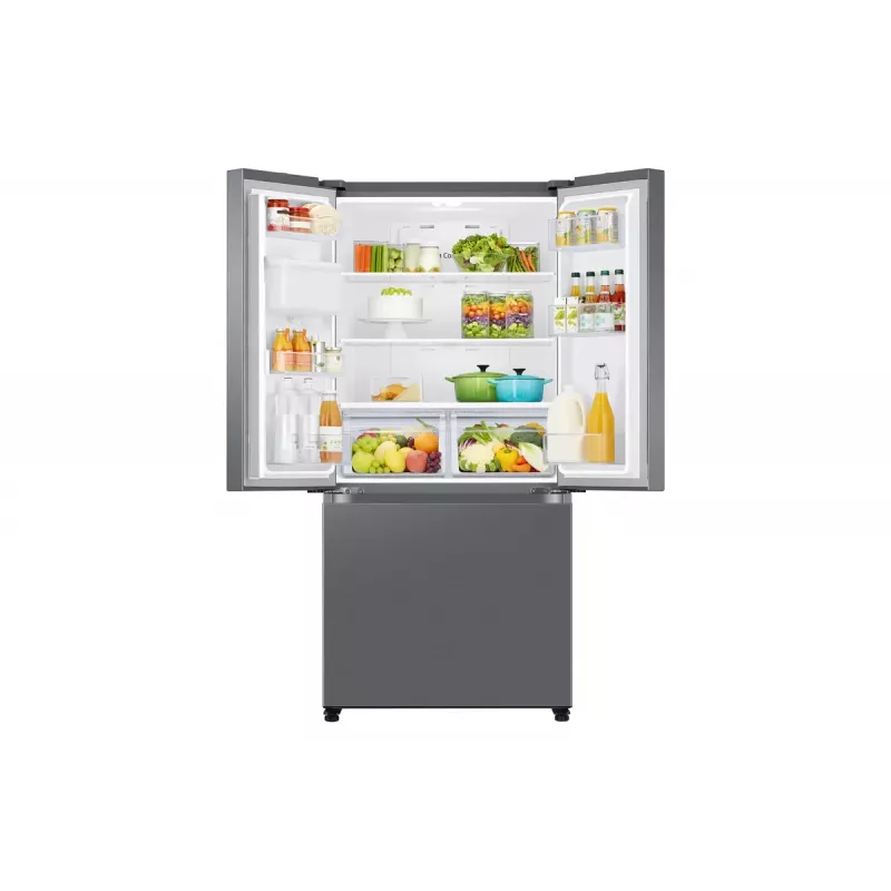 Side-by-side refrigerator Samsung RF50C530ES9 Freestanding French door Stainless steel 495 L, Fridge 330 L / Freezer 165 L