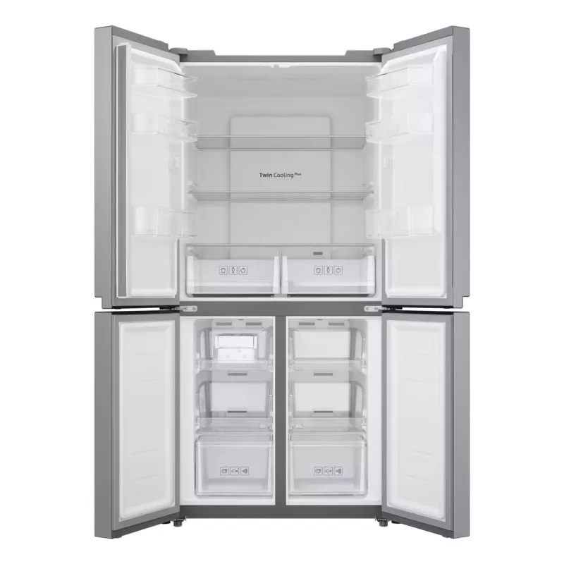 Samsung RF48A400EM9 side-by-side refrigerator Freestanding 488 L Silver