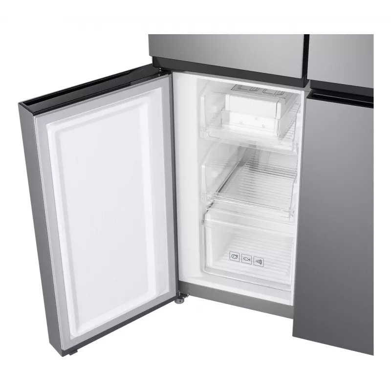 Samsung RF48A400EM9 side-by-side refrigerator Freestanding 488 L Silver