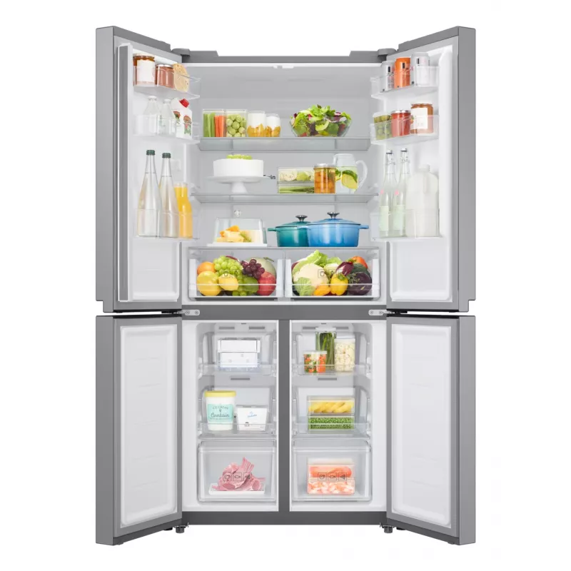 Samsung RF48A400EM9 side-by-side refrigerator Freestanding 488 L Silver