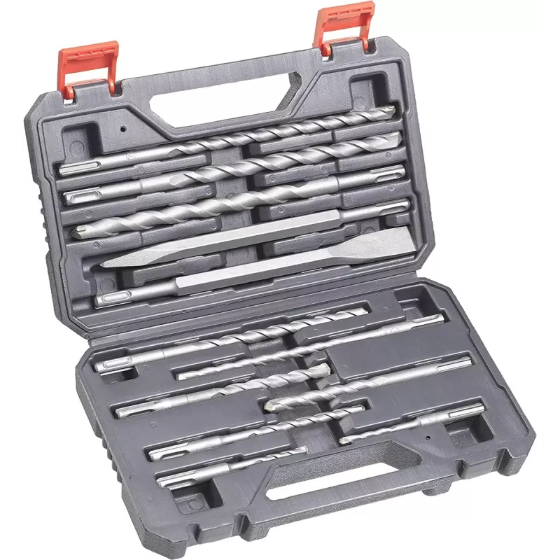 SDS-Plus Drill/Chisel Set Einhell 12pc Rotary Hammer 10 Drill Bits