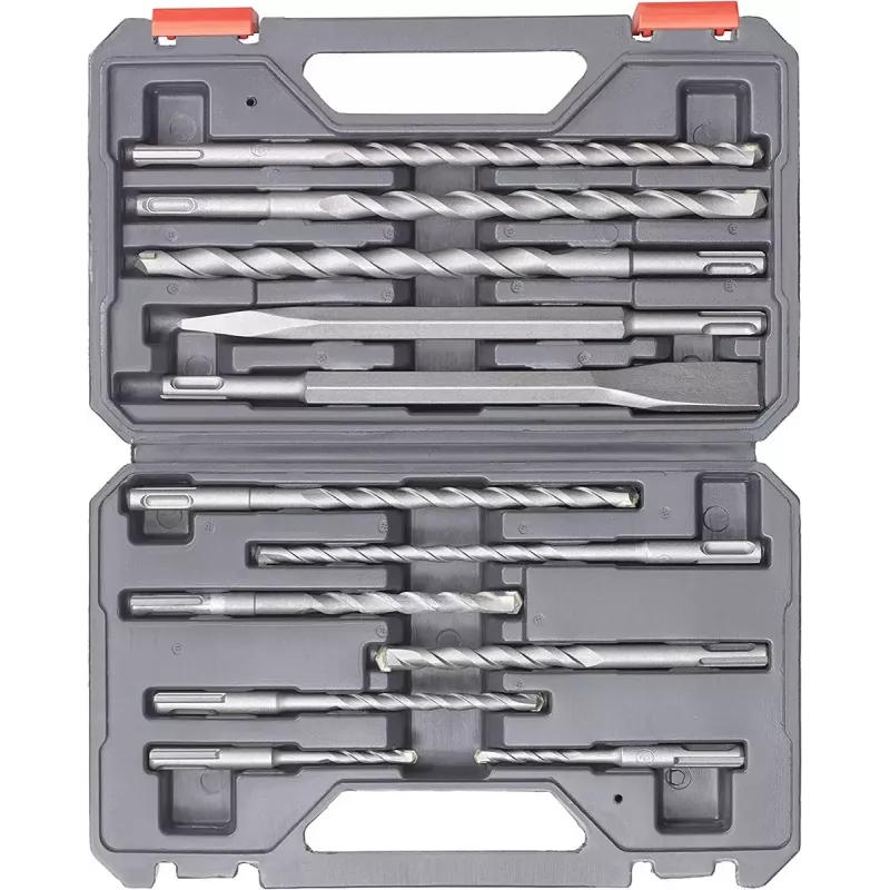 SDS-Plus Drill/Chisel Set Einhell 12pc Rotary Hammer 10 Drill Bits