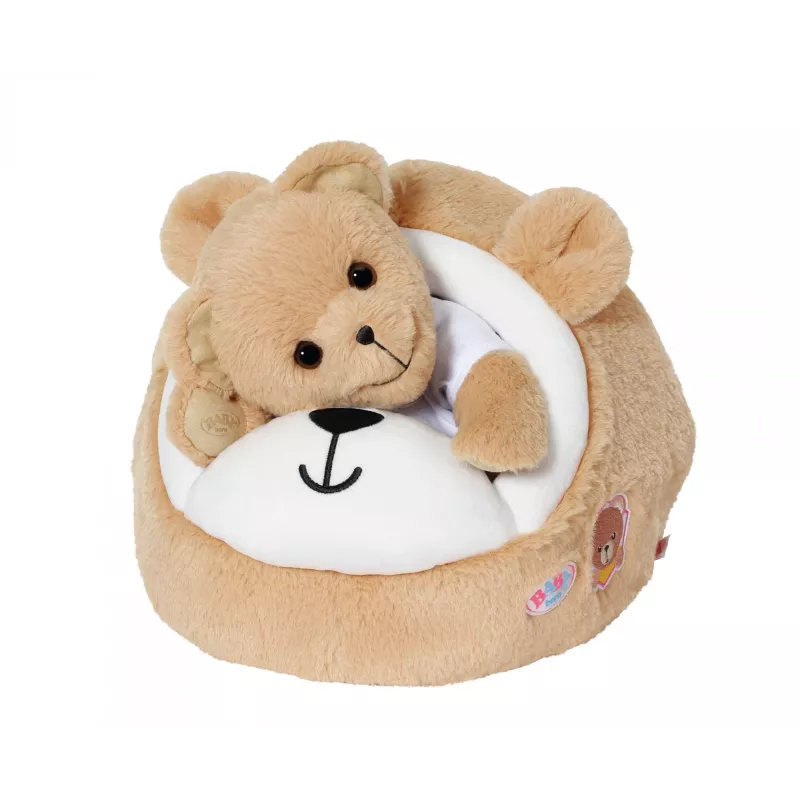 Soft toy bear cave ZAPF creation BABY born — plush play accessory for dolls