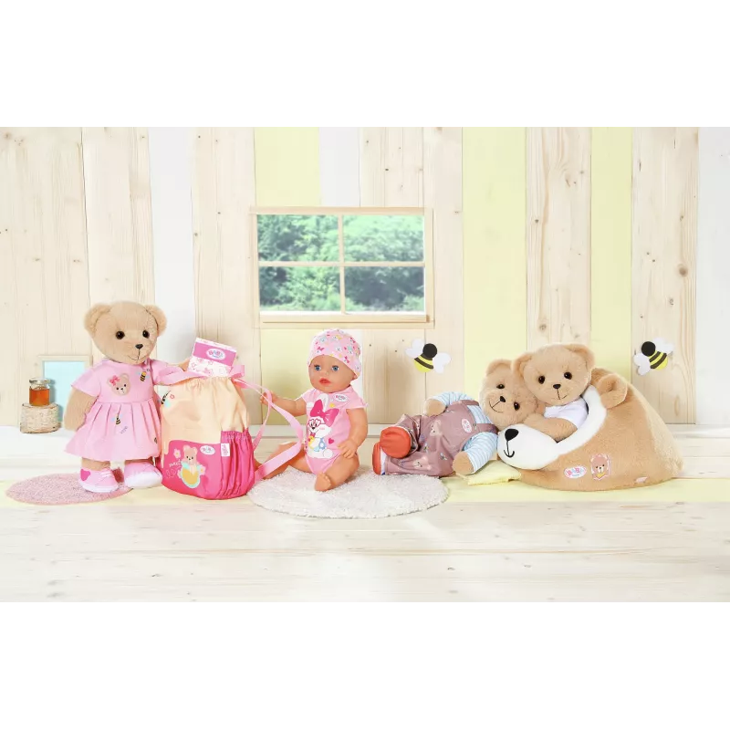 Soft toy bear cave ZAPF creation BABY born — plush play accessory for dolls