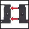 Battery Mounting Gadget Einhell PXC Black Compatibility with Power X-Change Batteries