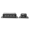 Lindy 50m 4 Port USB 2.0 Cat.6 Extender, Network transmitter & receiver, 50 m, 480 Mbit/s, Cat5, Cat5e, Cat6, NS1021, Phosphor bronze
