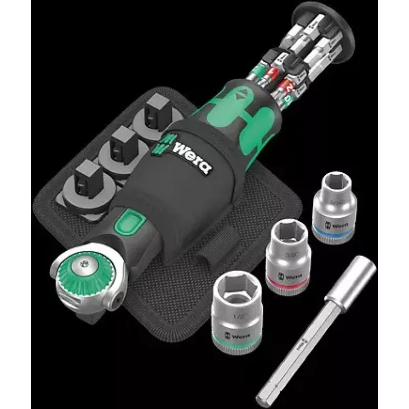 Wrench Ratchet Wera 05004283001 18 pcs Black Green
