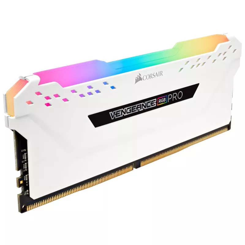 CORSAIR Memory 32GB DDR4 2666MHz 2x16GB C16 - White