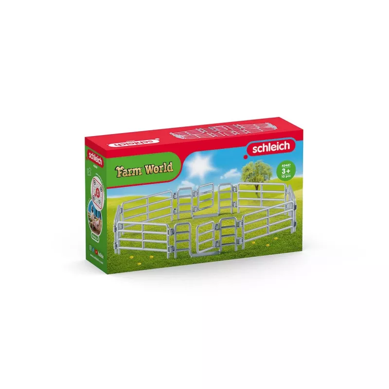schleich Corral Fence, Toy figure fence, 3 yr(s), Farm, Farm animals / farm toys, Stainless steel, 1 pc(s)