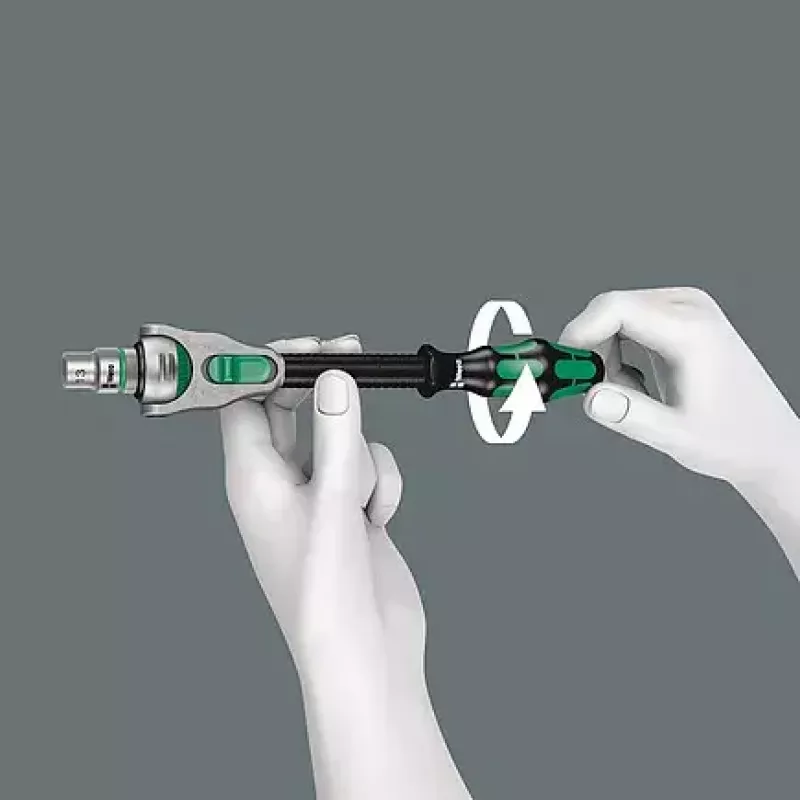 Wrench Wera 05150110001 37 pcs Steel Ratchet Set Black Green