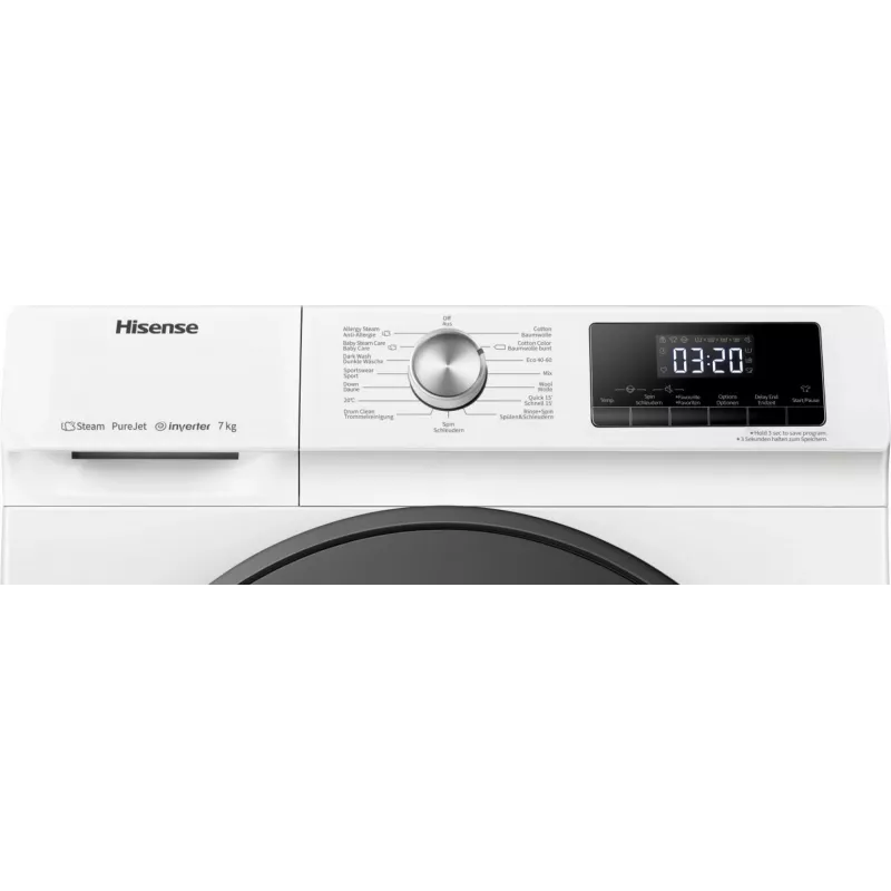Hisense WFQA7014EVJM washing machine Front-load 7 kg 1310 RPM White