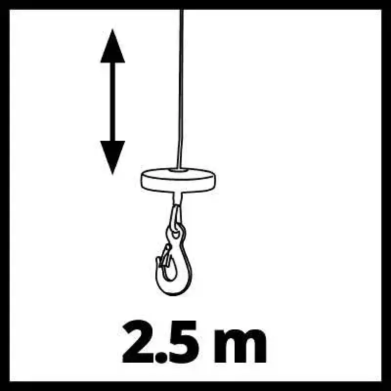 Chain hoist Einhell TC-CH 1000 1000 kg 2.5 m Red Silver