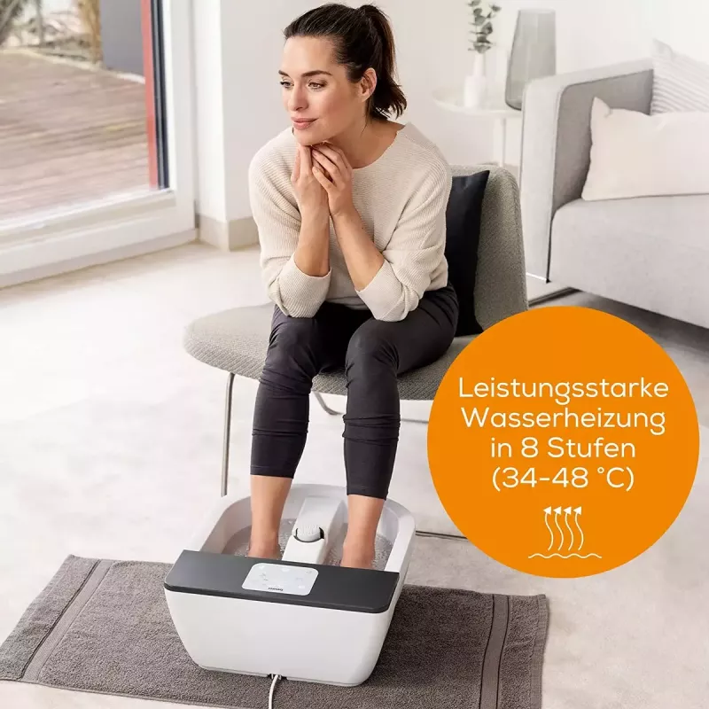 Foot spa Beurer FB 60 — electric foot bath, white/grey