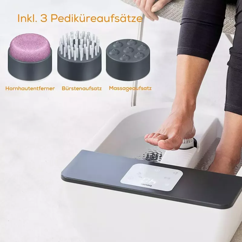 Foot spa Beurer FB 60 — electric foot bath, white/grey
