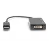 DIGITUS ASSMANN DisplayPort converter cable, DP - HDMI+DVI+VGA M-F/F/F, 20cm 3 in 1 Multi-Media cable, CE, Black