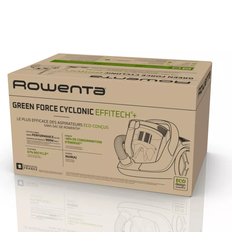 Rowenta Green Force RO7C36 2.5 L Cylinder vacuum Dry 500 W Bagless