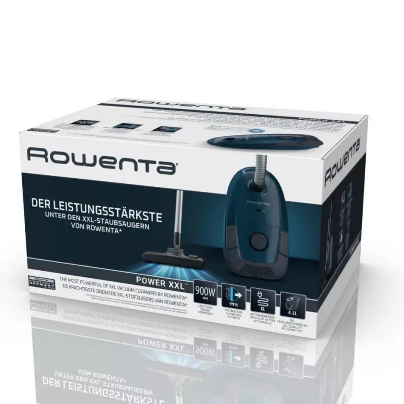 Rowenta Power XXL RO3126 4.5 L Cylinder vacuum Dry 900 W Dust bag