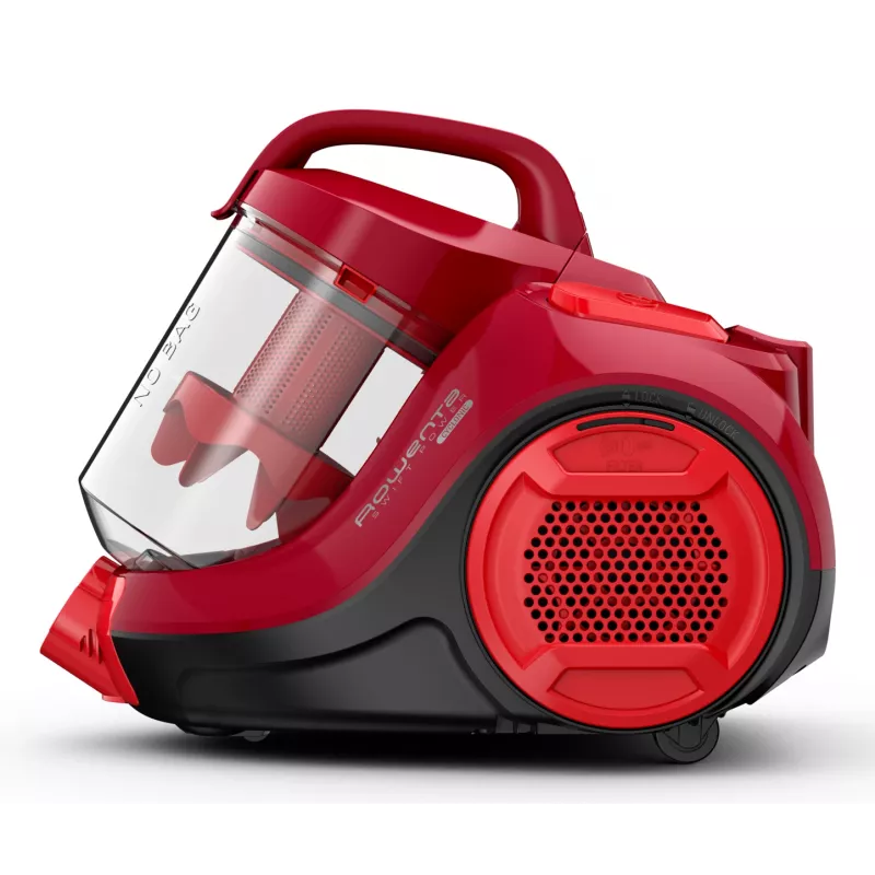 Rowenta Swift Power Cyclonic RO2913 bagless cylinder vacuum cleaner, 3-stage filtration, red