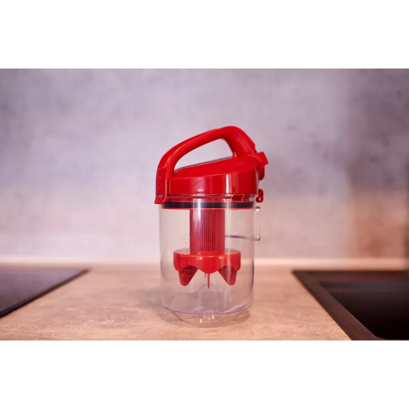 Rowenta Swift Power Cyclonic RO2913 bagless cylinder vacuum cleaner, 3-stage filtration, red