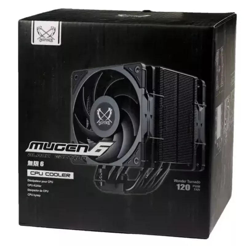 Fan Scythe Mugen 6 Dual Fan Black Edition 12 cm 300-2000 RPM