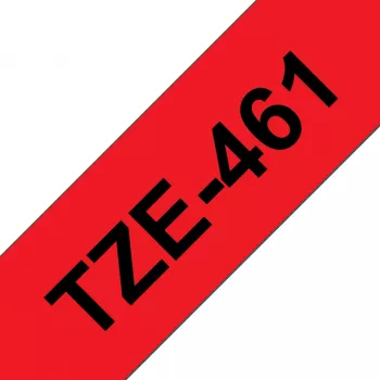 Laminated tape Brother TZe461 36mm Black on Red