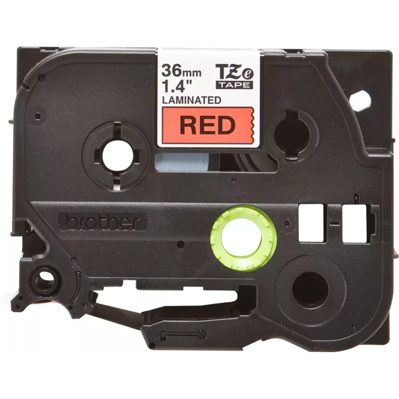 Laminated tape Brother TZe461 36mm Black on Red