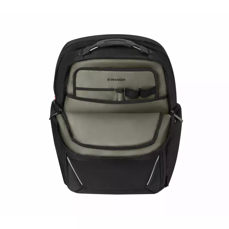 Casual backpack Wenger SwissGear Meteor Black Polyester PVC rPET