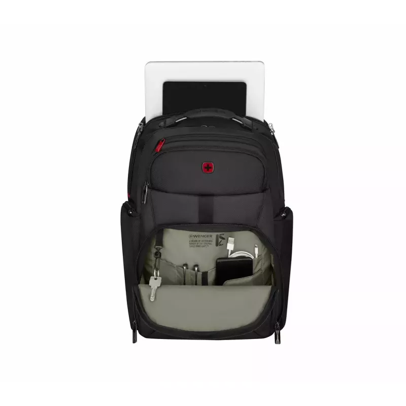 Casual backpack Wenger SwissGear Meteor Black Polyester PVC rPET