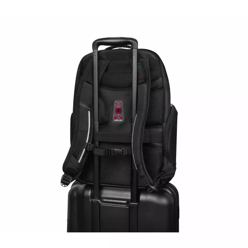 Casual backpack Wenger SwissGear Meteor Black Polyester PVC rPET