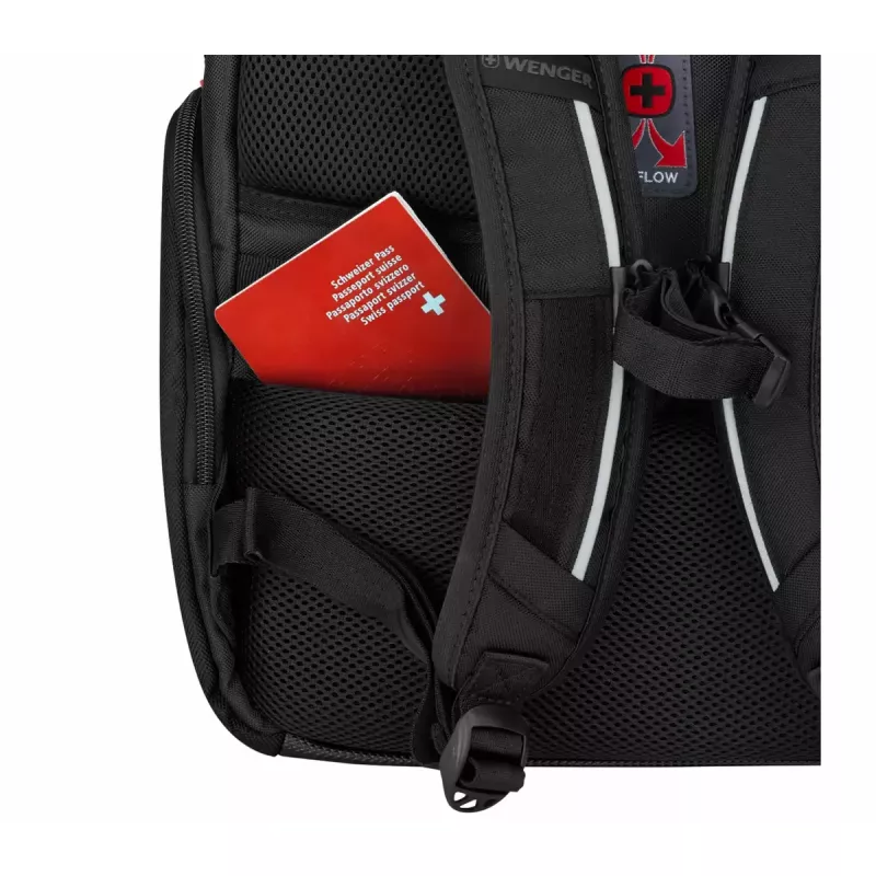 Casual backpack Wenger SwissGear Meteor Black Polyester PVC rPET