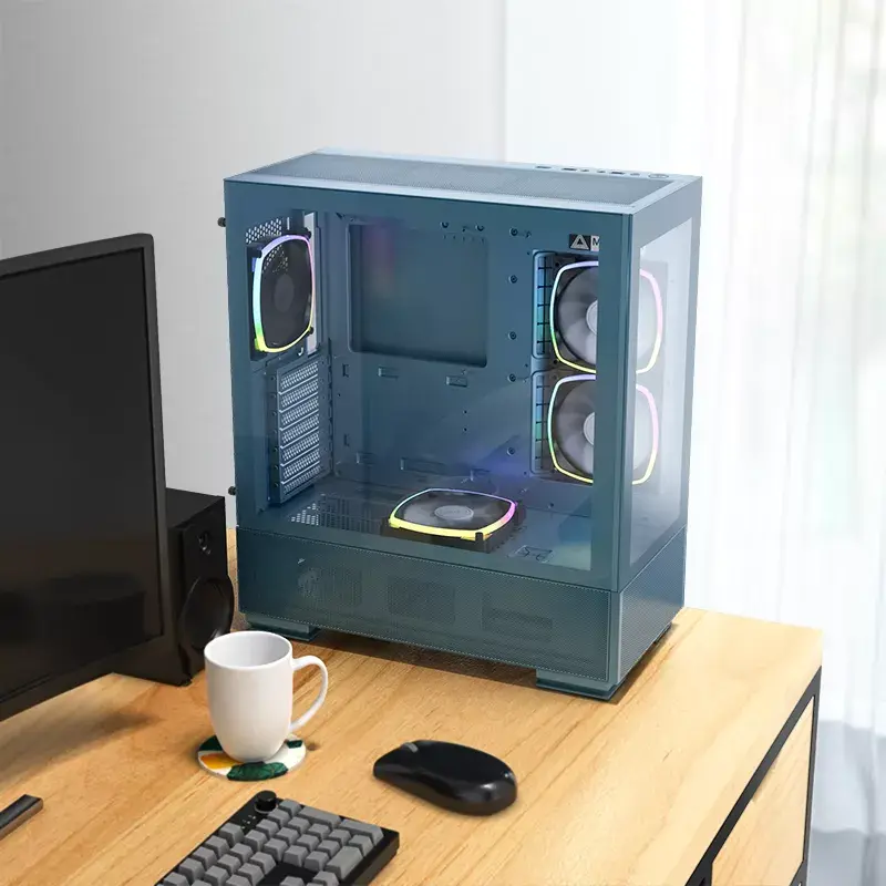PC Case Montech SKY TWO Midi Tower Blue