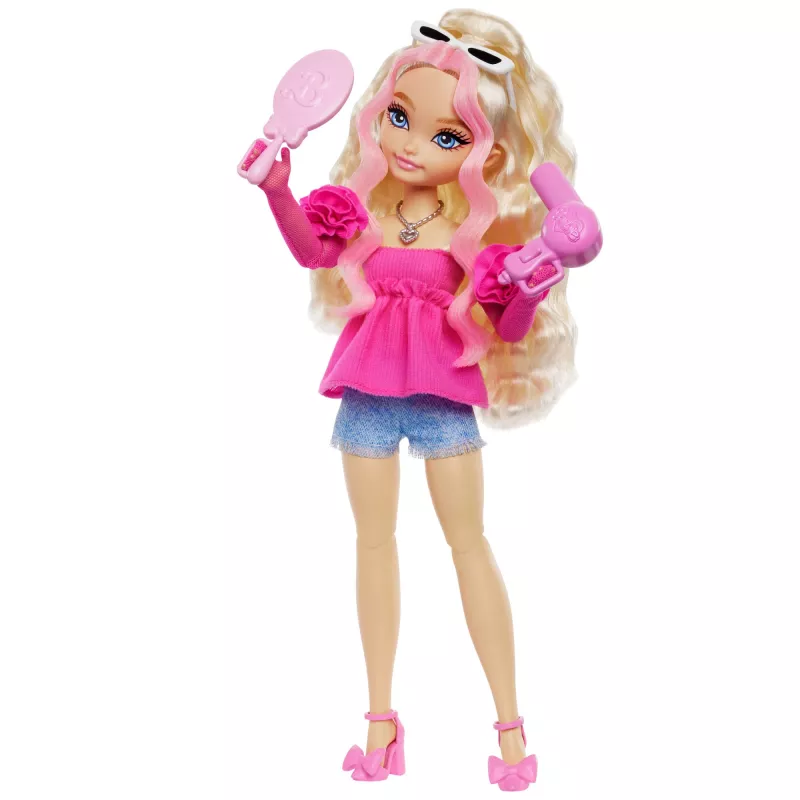 Barbie Dream Besties “Malibu” Fashion Doll with 8 Makeup & Hair Themed Accessories