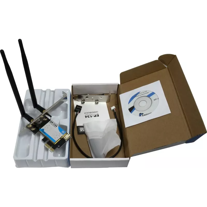 Internal WLAN Bluetooth Adapter Inter-Tech EP-134 1800 Mbit/s