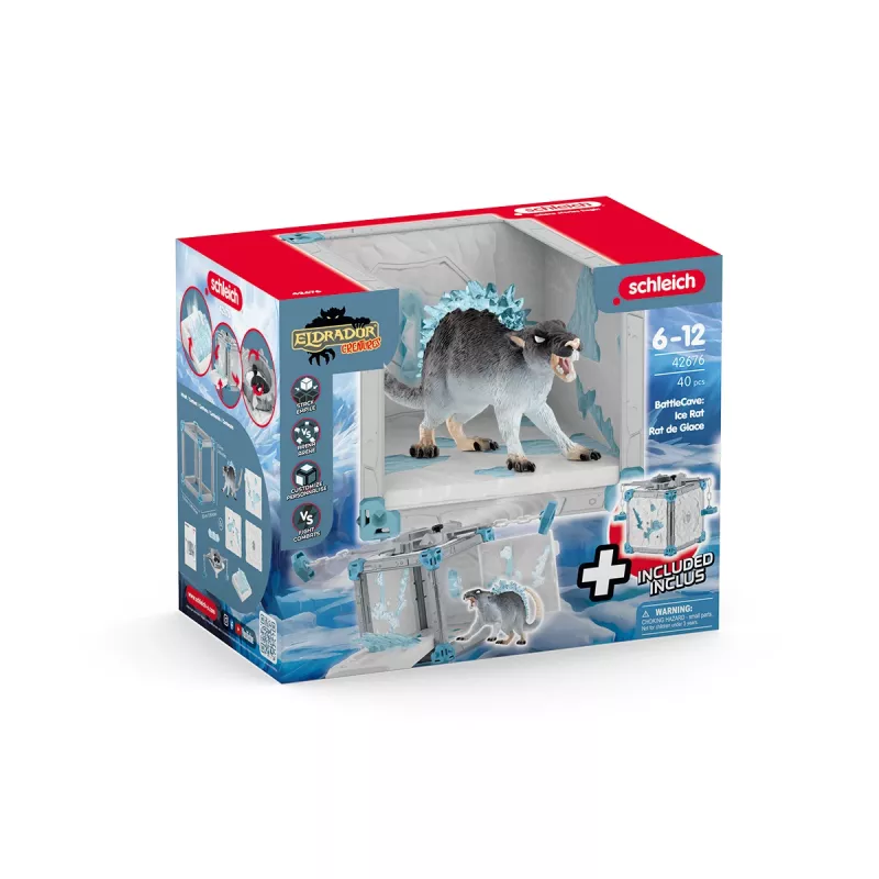 schleich BattleCave Ice Rat, Monsters and dragons, BattleCave, 7 yr(s), Multicolour, Plastic