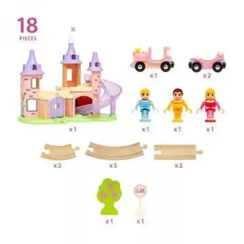 Wooden vehicle and track set Ravensburger 33312 — multicolour, for ages 3+
