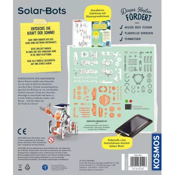 Kosmos Solar Bots, Experiment kit, Renewable energy, 8 yr(s)