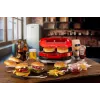 Ariete 205 Hamburger Maker Party Time, Hamburger making machine, 1200 W, Double non-stick plates, 2 compartments, Easy to clean, Red