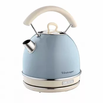 Ariete 2877 Kettle Vintage, 1,7L, Cordless, Blue, 1.7 L, 2000 W, Light Blue, Water level indicator, Cordless, Filtering