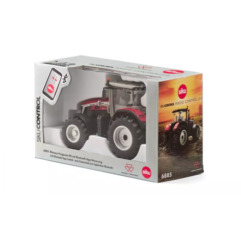 RC vehicle Siku Massey Ferguson 9S Bluetooth app control – scale model tractor, app-controlled, rechargeable