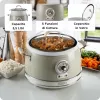 Ariete 2904 Rice Cooker - Electric Rice Cooker with ceramic bowl - Homemade Sushi - Multicooker - Vintage Line - 3.5 L - 650 W - Beige