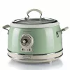 Ariete 2904 Rice Cooker - Electric Rice Cooker with ceramic bowl - Homemade Sushi - Multicooker - Vintage Line - 3.5 L - 650 W - Green