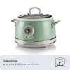 Ariete 2904 Rice Cooker - Electric Rice Cooker with ceramic bowl - Homemade Sushi - Multicooker - Vintage Line - 3.5 L - 650 W - Green