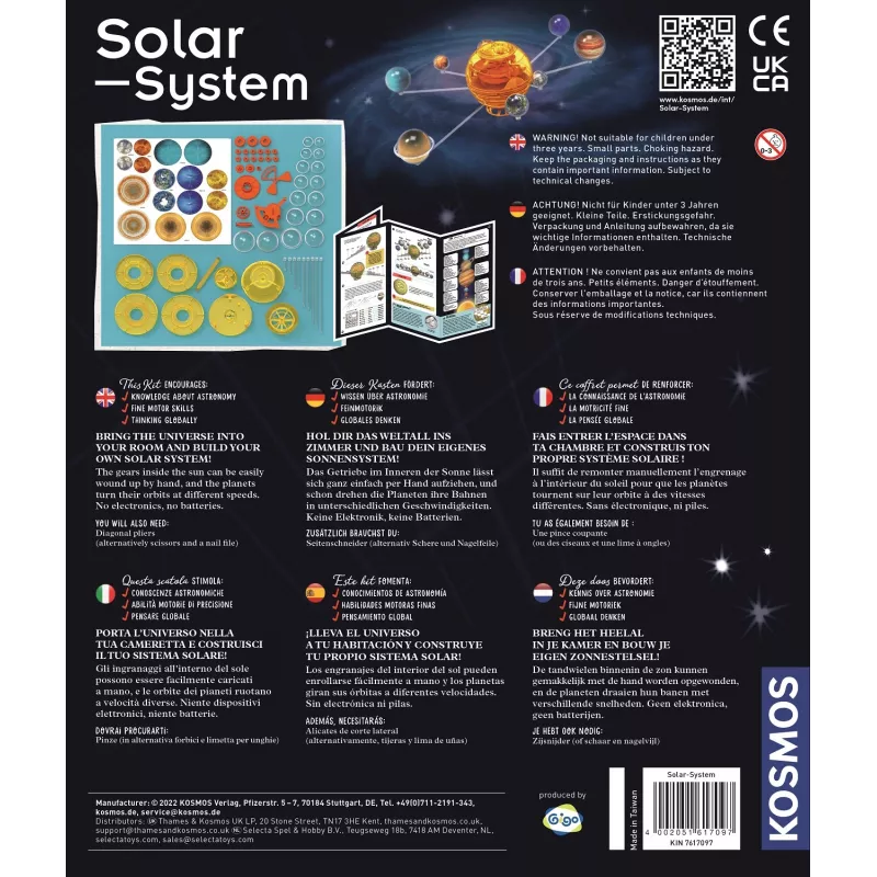 Kosmos Solar System, Solar system, Astronomy, 8 yr(s), Blue