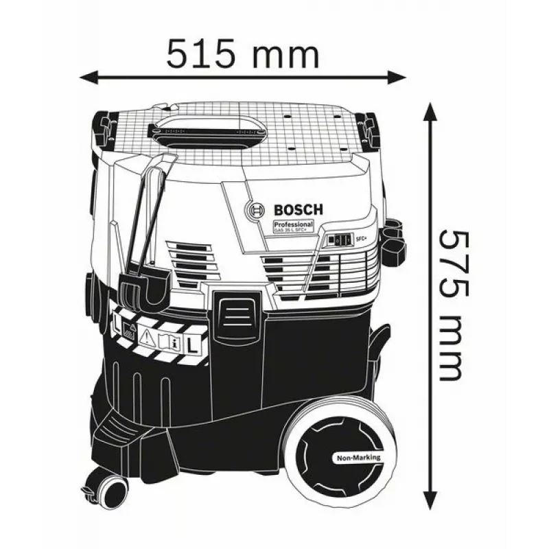 Bosch GAS 35 L SFC+ Professional Black, Blue 1200 W