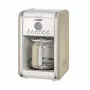 Ariete 1342 American Coffee Machine, Tempered Glass Jug, Up to 12 Cups, 24 Hour Programming Timer, LCD display, Auto Shut Off, 2000 W, Plastic, Beige