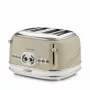 Ariete 156 4 Slice Vintage Toaster, 1600 Watts, 6 Toasting Levels, Stainless Steel Painted in Pastel Beige, Without Sandwich Cages