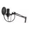 PC microphone ENDORFY Solum — USB-C wired cardioid mic, 16-bit/48 kHz, 18–21000 Hz, table mount, 2.9 m cable, headphone out, pop-filter