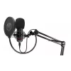 PC microphone ENDORFY Solum — USB-C wired cardioid mic, 16-bit/48 kHz, 18–21000 Hz, table mount, 2.9 m cable, headphone out, pop-filter