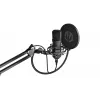 PC microphone ENDORFY Solum — USB-C wired cardioid mic, 16-bit/48 kHz, 18–21000 Hz, table mount, 2.9 m cable, headphone out, pop-filter