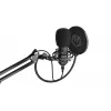 PC microphone ENDORFY Solum — USB-C wired cardioid mic, 16-bit/48 kHz, 18–21000 Hz, table mount, 2.9 m cable, headphone out, pop-filter